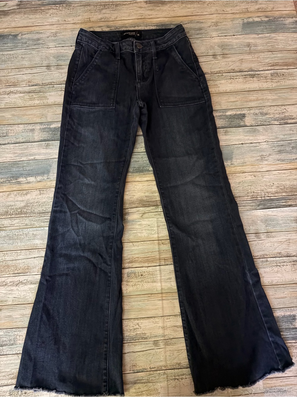 Just Black Dark Blue Flare Jeans